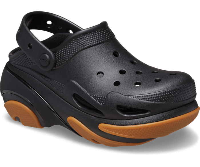 Bubble Crush Clog Black / Gum Жіночі Сабо Крокс Бабл Краш Чорні 39 210061 фото Bubble Crush Clog Black / Gum Жіночі Сабо Крокс Бабл Краш Чорні 39 210061 фото