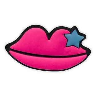 Jibbitz Pink lips | Джибітс Рожеві губи 44 фото