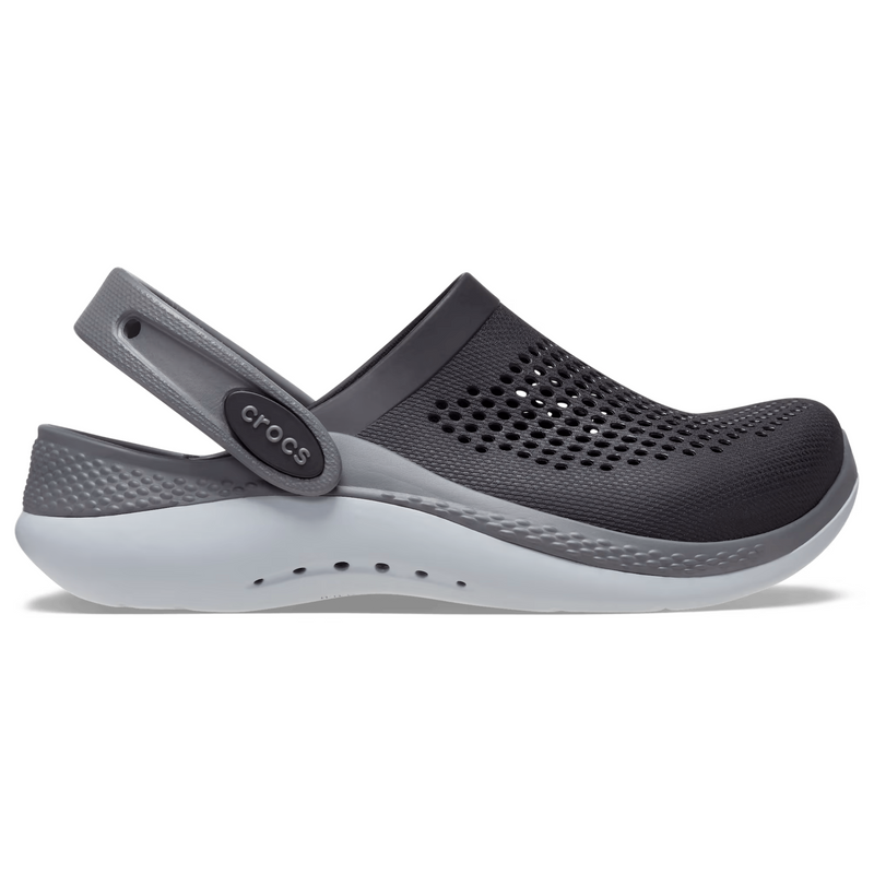 Дитячі Crocs Kids’ LiteRide 360 Clog Black/Slate Grey | Сабо Крокс Лайтрайд 360 Чорні 26 207021 фото