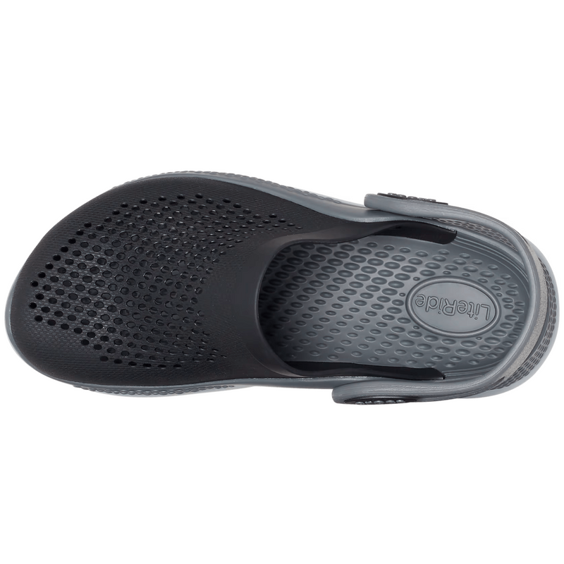 Дитячі Crocs Kids’ LiteRide 360 Clog Black/Slate Grey | Сабо Крокс Лайтрайд 360 Чорні 31-32 207021 фото