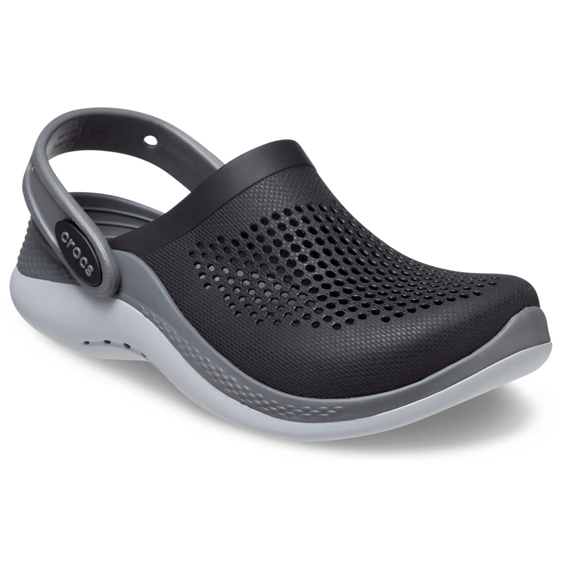 Дитячі Crocs Kids’ LiteRide 360 Clog Black/Slate Grey | Сабо Крокс Лайтрайд 360 Чорні 31-32 207021 фото