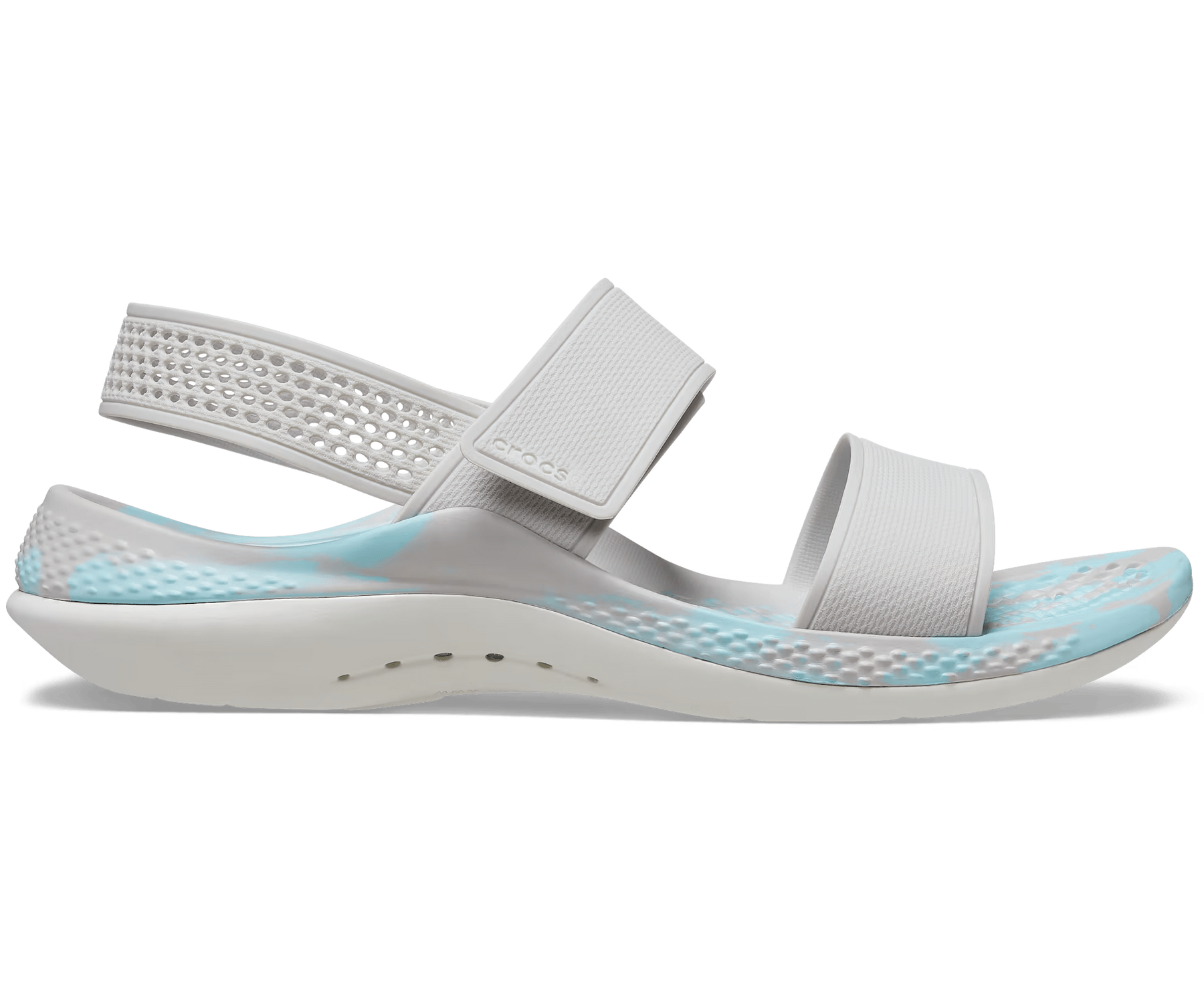 Crocs Women's LiteRide Marbled 360 Sandal Pearl White / Multi Жіночі Сандалі Крокс Лайтрайд 360 Сірий/Мульті (36) 207649-1DU фото