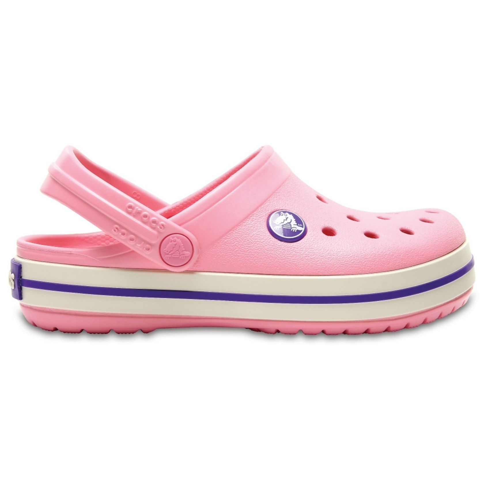 Crocs Kids’ Crocband Clog Peony Pink / Stucco Дитячі Сабо Крокс Крокбенд Кідс 33 204537 фото