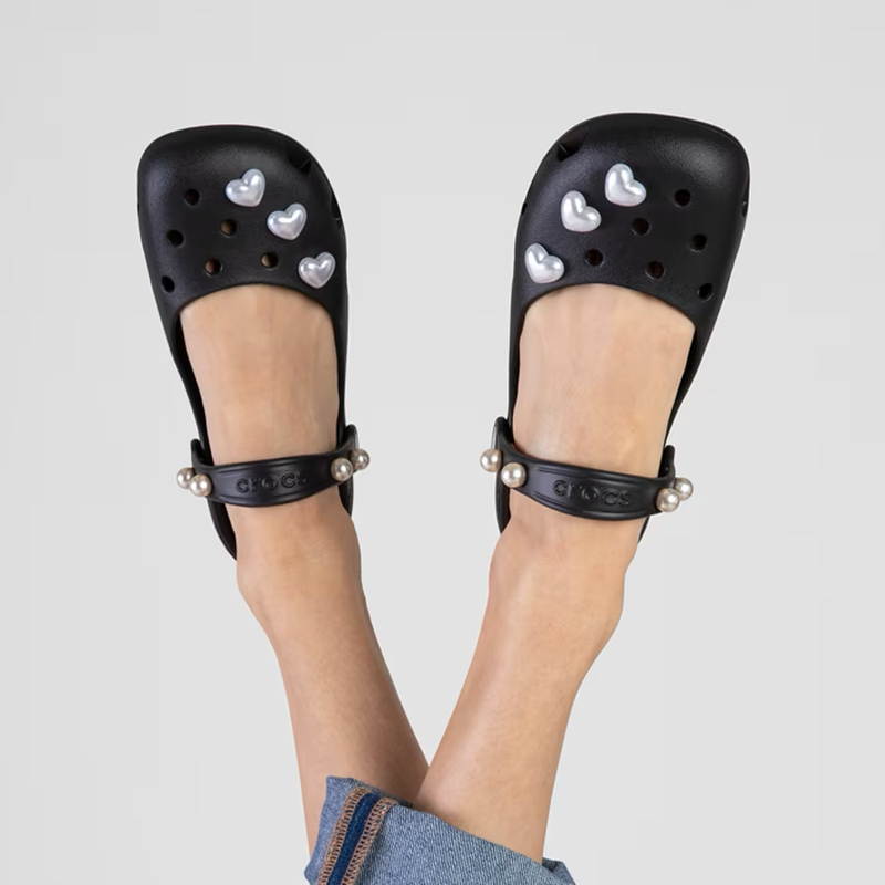 Crocs Classic Ballet Black W6 Жіночі Балетки Крокс Чорні 36-37 211994 фото
