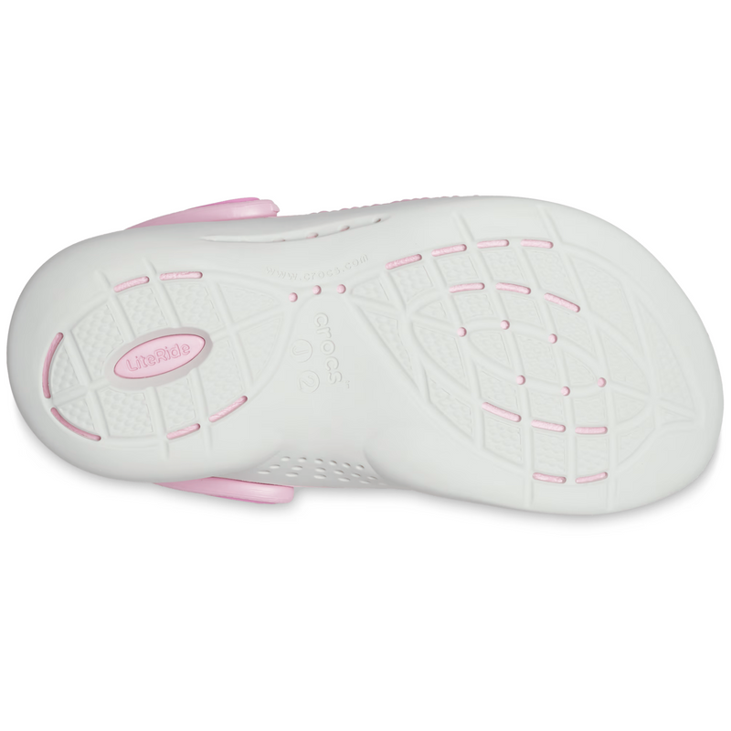 Дитячі Crocs Kids’ LiteRide 360 Clog Taffy Pink / Ballerina Pink | Сабо Крокс Лайтрайд 360 Рожеві 29 207021 фото