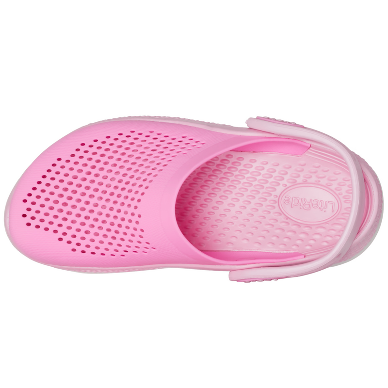 Дитячі Crocs Kids’ LiteRide 360 Clog Taffy Pink / Ballerina Pink | Сабо Крокс Лайтрайд 360 Рожеві 27 207021 фото