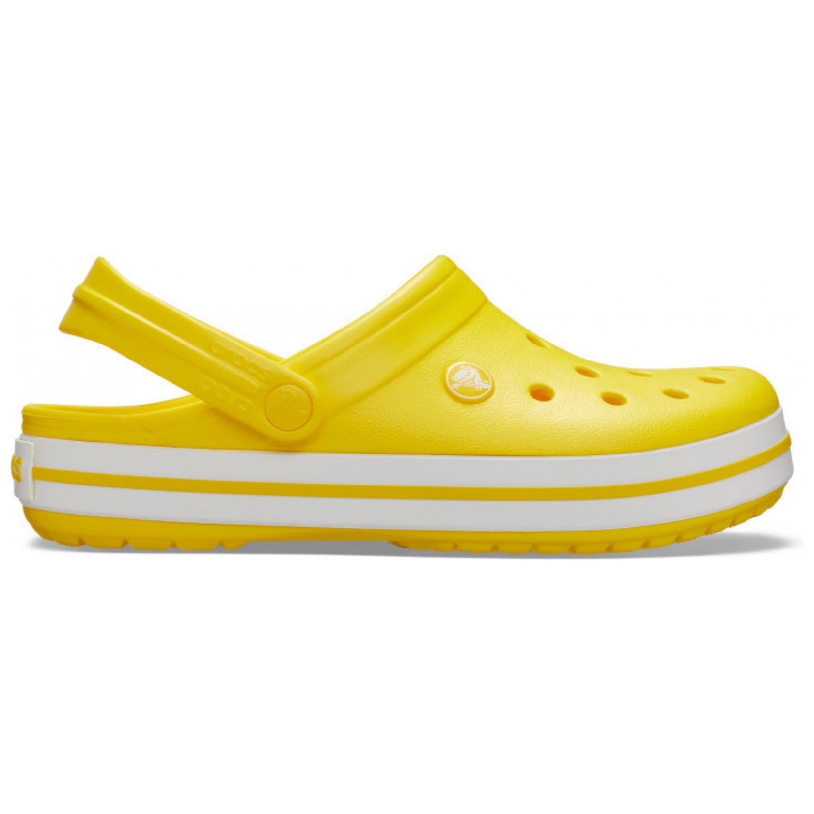 Crocs Crocband Clog Lemon / White Мужские Женские Сабо Крокс Крокбенд 44 11016 фото