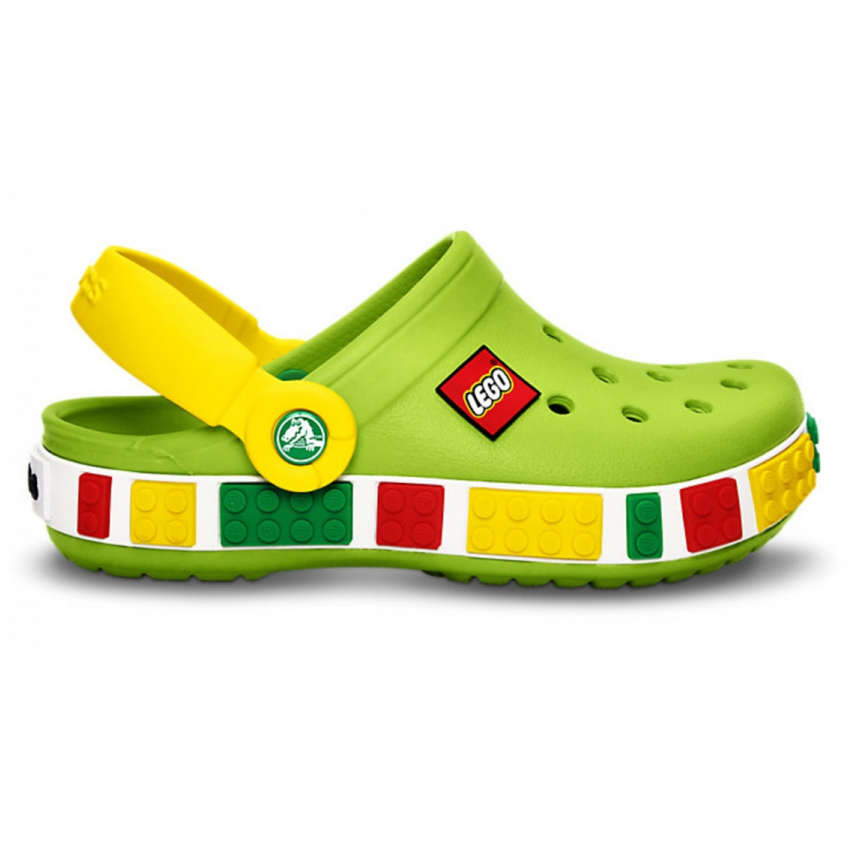 Crocs Kids' Crocband LEGO Green Детские Сабо Крокс Крокбенд Лего Кидс 34 12080 фото